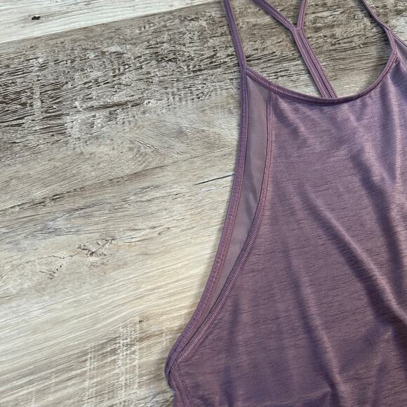 Lululemon Purple Racerback Tank Top Mesh Back Swift Ultra-Lightweight Medium - Picture 2 of 6